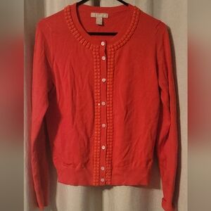 Banana Republic Orange Cardigan Sweater